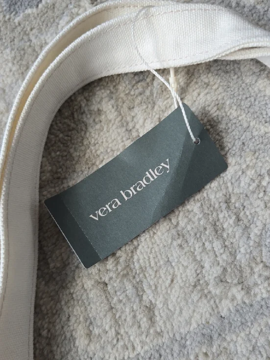 Vera Bradley Woodlark Canvas Floral Bouquet No 1 Tote Bag - Cream - Picture 3 of 7